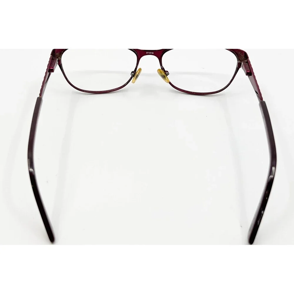 Bulova Eyeglasses Women Burgundy Alameda Marsala Embellished 51-16-135